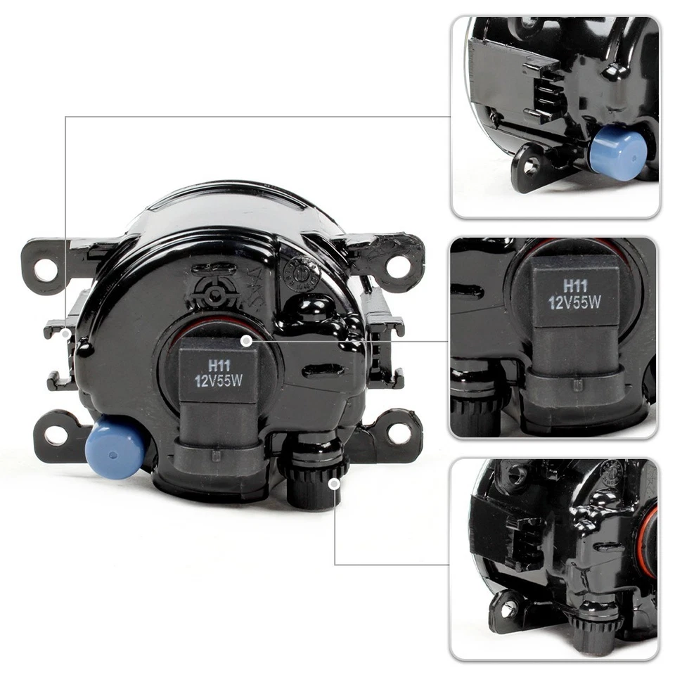 Pair Front Bumper Fog Lamp Light For NISSAN Leaf 2010-2017 Right+Left side Foto 3 de 4