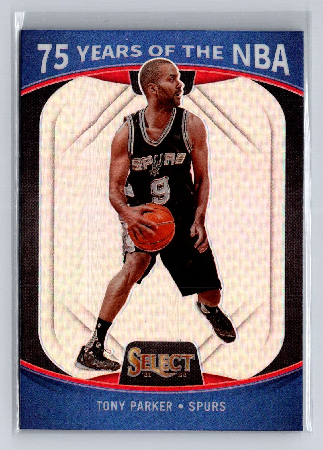 2021-22 Panini Select #64 Tony Parker 75 Years of the NBA