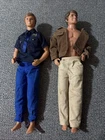 Vintage Barbie Ken Doll Lot Of 2 Brown Hair Mattel Ken Dolls