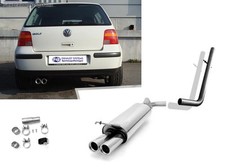 Racinganlage (mit Soundrohr) VW Golf 4 2x76 rund mit Abs.