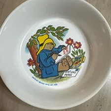 Vintage SILITE INC Eden Toys 1983 MELAMINE "PADDINGTON BEAR" CEREAL BOWL #3242