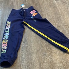 Justice Size 7 Jogging Pants Blue Girl s