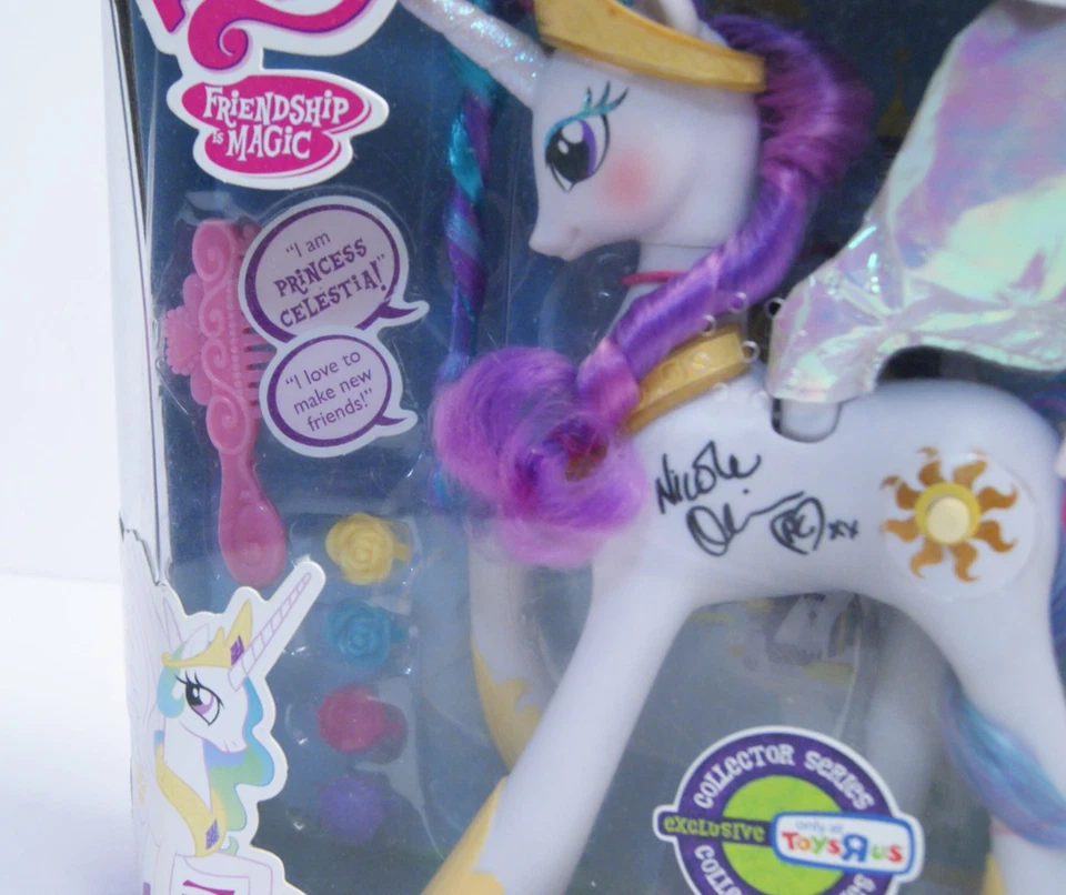 My Little Pony Autographed by Nicole Oliver Talking Celestia Friendship is Magic - Image 4 of 4