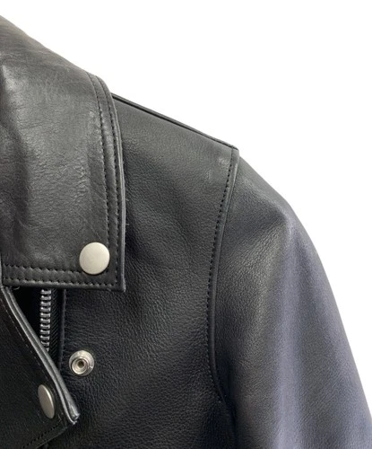 Maison de Reefur Leather Riders Jacket Men's Size 38 Black image 5