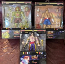 Set of 3 Street Fighter II SAGAT, BLANKA & VEGA 6" AF by Jada Toys