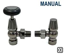 Yorkshire Traditional Manual Radiator Valve - Black Nickel - End of line SALE!
