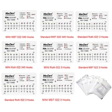 Macdent Dental Orthodontic Brackets Braces /Supper Elastic Niti Round Arch Wires