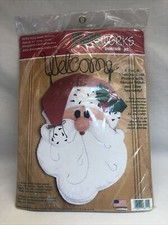 NEW - Dimensions Felt Works Santa Buddy Welcome 8111 Christmas SANTA CLAUS