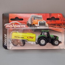 Majorette Deutz Fahr 9340 Traktor & Anhänger Diecast Modellauto 1:64 Neu in Box