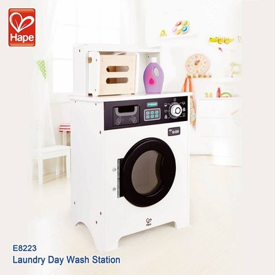 play washing machine wooden
