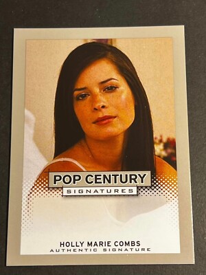 2013 Leaf Pop Century SILVER PROOF MISSING AUTO & #/25 Holly Marie Combs