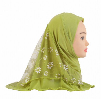 Kids Girls Muslim Head Scarf Prayer Wrap Hijab Shawl Amira One
