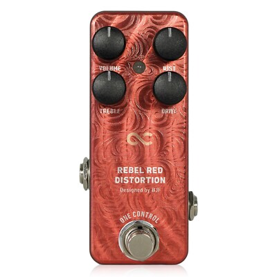 One Control REBEL RED DISTORTION 4K[mini pedal][Guitar Effects][Distrotion]