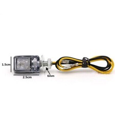 LED Blinker schwarz Mikro-Mini-sehr klein f&uuml;r Motorrad Motorroller 1 Paar