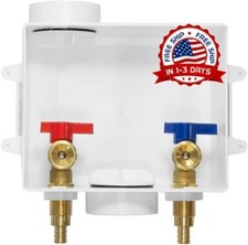 Caja de salida para lavadora entrada de crimpado Pex de 1/2 pulgada color blanco