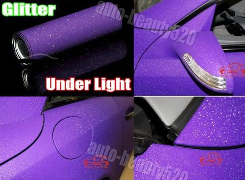 Calcomanía adhesiva de vinilo púrpura brillante mate caliente envoltura para todo el automóvil 50 pies x 5 pies - Imagen 3 de 5
