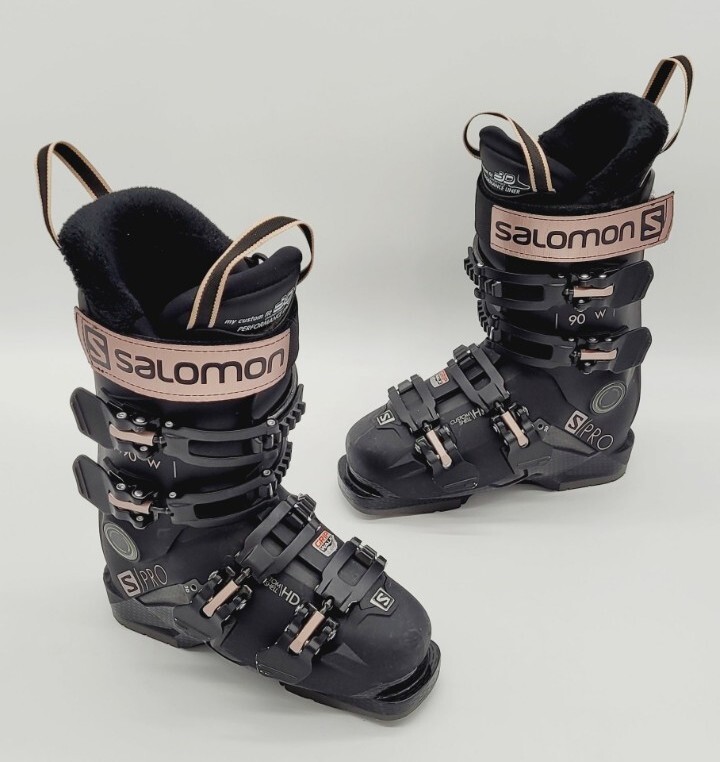 Salomon S Pro 90 W stivali da sci donna oro rosa Mondo taglia 22 22 5