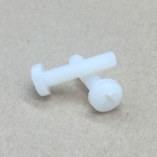Viti In Nylon M3 (3 Mm) Completamente Filettate – Confezioni Da 2, 4, 6 O 10 Pezzi – Testa Tonda