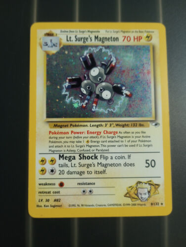 LT. SURGE'S MAGNETON 8/132 - POKEMON - GYM HEROES - HOLO RARE - UNPLAYED NM - Picture 1 of 2