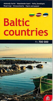 Map of the Baltic Counties, (Latvia, Lithuania, Estonia) by Jana seta Maps