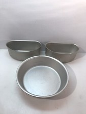 Vintage Wear-Ever Aluminum Half Circle Pans No 801 / No 802 Cake Pan Made In USA
