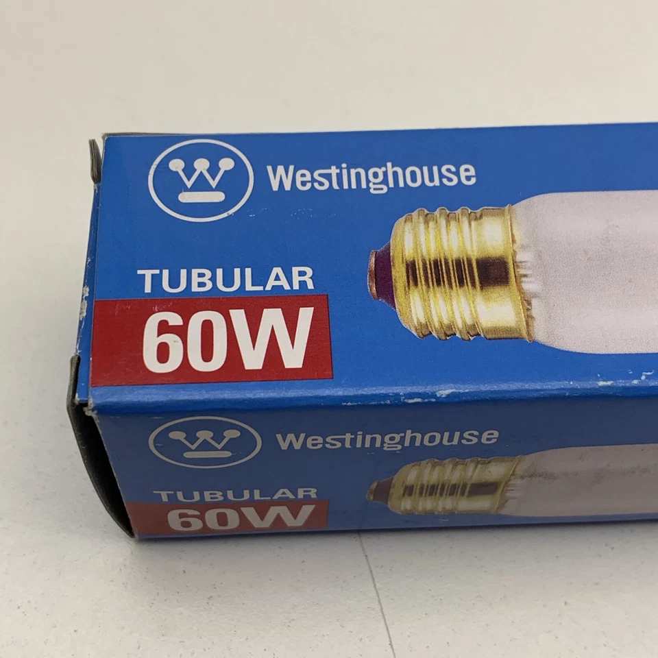 (10-Pack) Westinghouse 60T10/F/VR/130 Tubular 60W Cabinet Lamp Light Bulb, 130V - Image 2 of 4