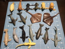 Ocean creatures - Lot of 18 hard rubber Sea Animals