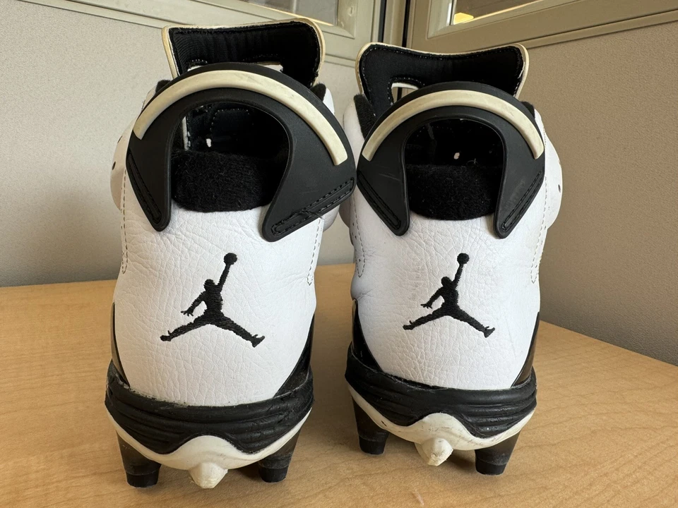 Botines Air Jordan 6 Retro TD Oreo Negro/Blanco Hombre Talla 11 645419-110 Pestaña Rota Foto 4 de 4