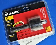 Blu-Mol Quick-Change Carbon Steel Wood Hole saw w/ Arbor 1" 6501 NEW in Package