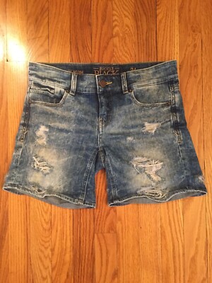 black label jean shorts