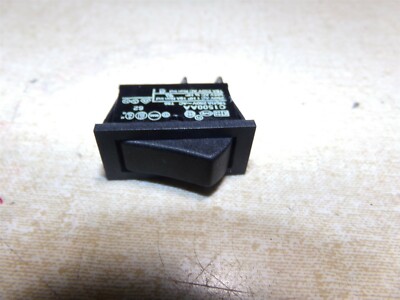 NEW  Arcolectric C1500AA Black SPST Rocker Switch *FREE SHIPPING*