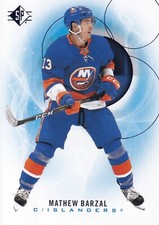 2020-21 Upper Deck SP Hockey Base Blue #24 Mathew Barzal - New York Islanders
