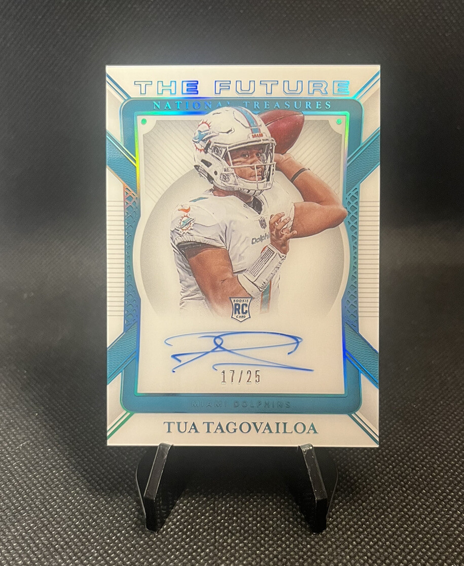 Tua Tagovailoa 2020 National Treasures The Future /25 Rookie Auto Card TF-TT Min