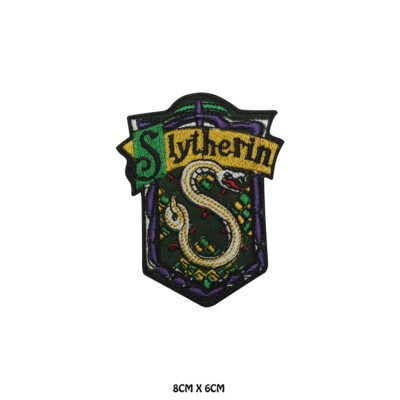 Harry Potter Patch DIY Badge Embroidered Patches For Clothing Iron On Patches DI Slytherin Gifts - Foto 8