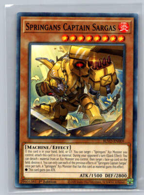Springans Captain Sargas Blazing Vortex 1st Edition Yugioh #BLVO-EN009 2RTCG#18