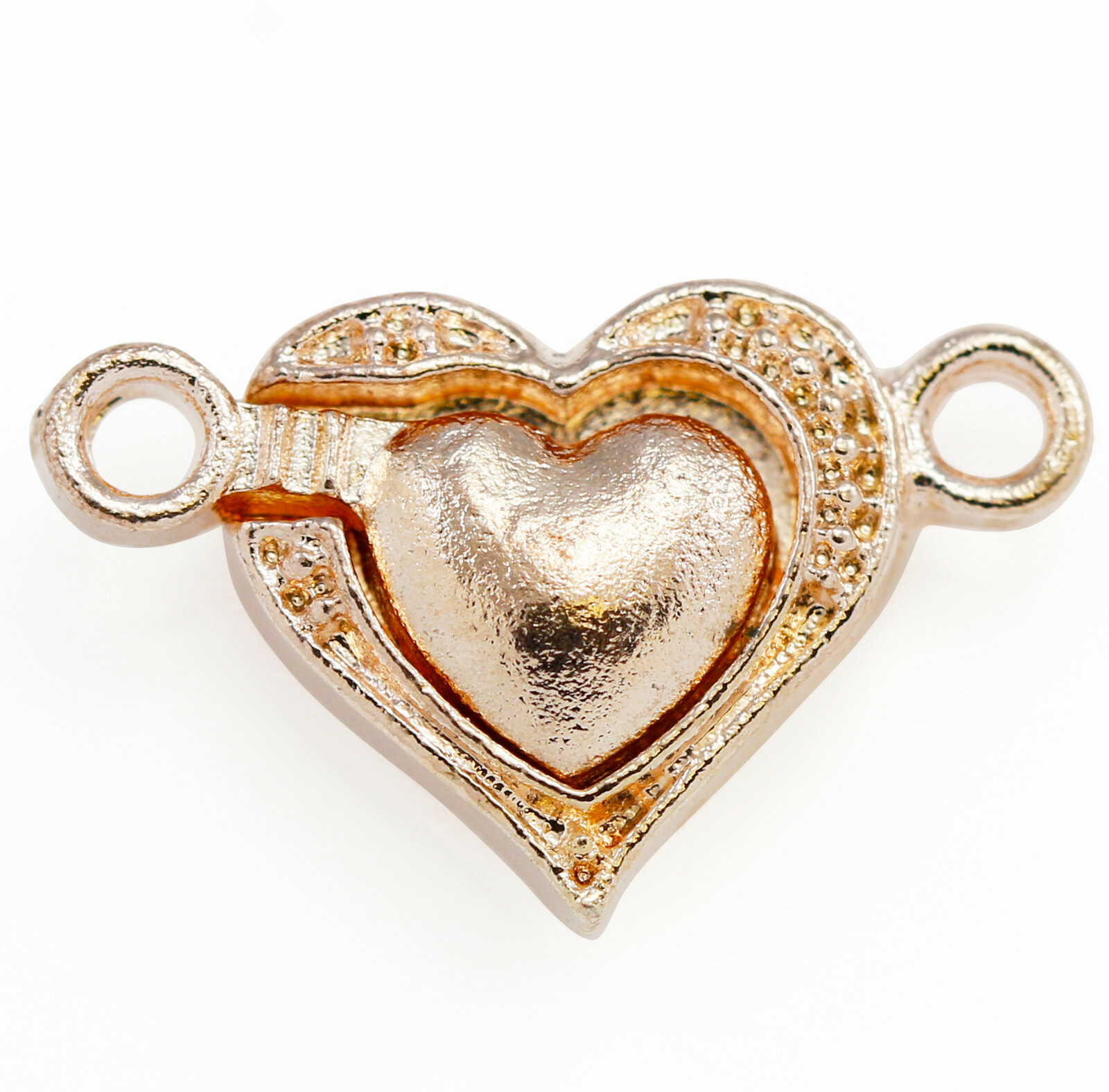 Silver Plated Strong Heart Clasps for Jewellery Making 12mm eBay