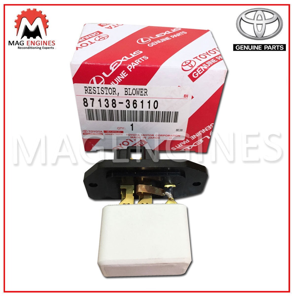87138-36110 GENUINE OEM RESISTOR, HEATER BLOWER 8713836110 | eBay