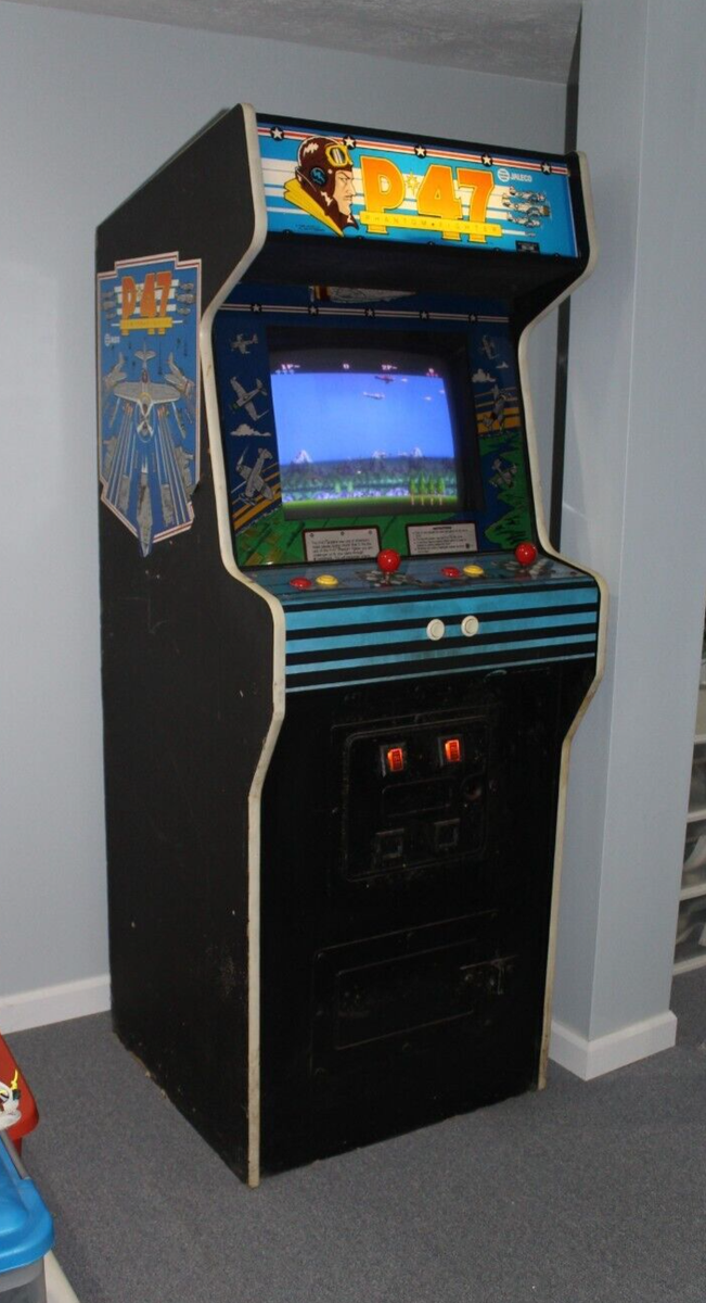 P-47 Phantom Upright ARCADE VIDEO GAME by Jaleco 1988 Shipping