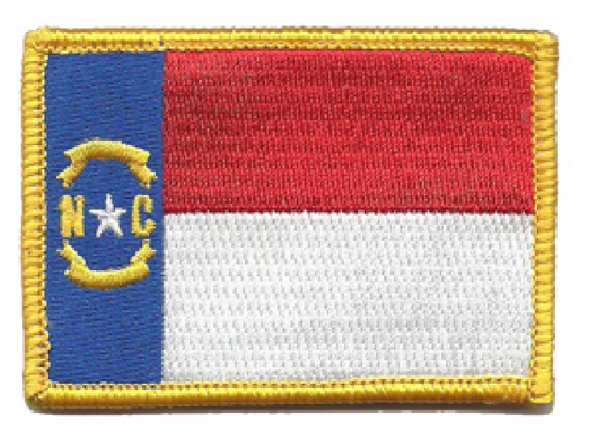 VELCRO® BRAND Fastener Morale HOOK North Carolina Raleigh State Patches