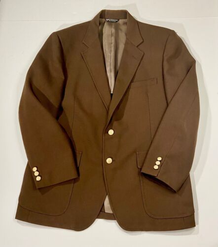 Vtg Patrick James Coat Men Sz 44R Brown Blazer Ja… - image 1