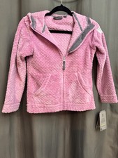 Free Country  Girls' Braided Butter Pile  Jacket  Petal  Small 7/8 MSRP 40 