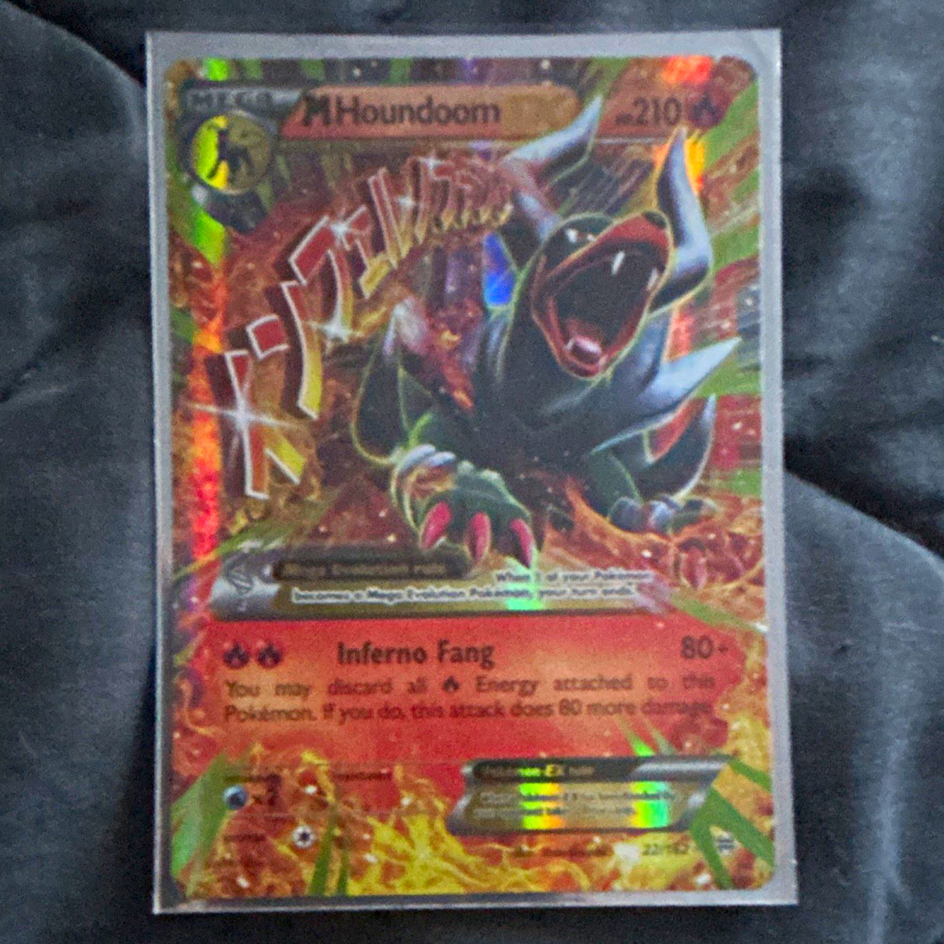M Houndoom EX Breakthrough 22/162 210 HP Pokemon TCG MEGA EX Full Art Holo