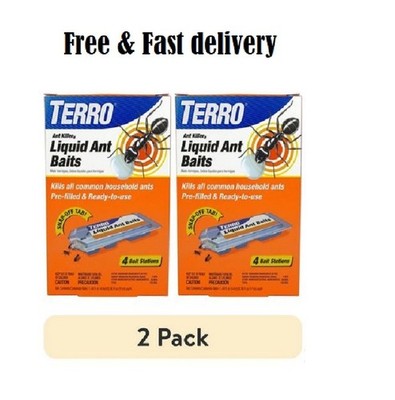 (2 pack) TERRO Liquid Ant Baits - 4 Count