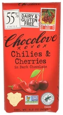 Chocolove Choc Bar Chili & Cherry 3.2 OZ Pack Of 12