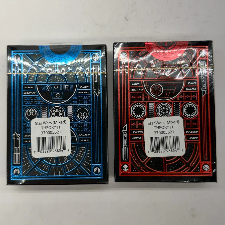 2 Packs STAR WARS PLAYING CARDS- Light & Dark Side, Rebellion & Empire Theory 11 - Image 2 of 4