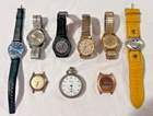 Vintage & Modern Watch Lot – Pocket Watch, Timex, Bulova, Novelty & Parts/Repair