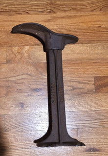 Cast Iron Cobbler Repair Anvil Stand & Shoe Form Eclipse 15'' Tall