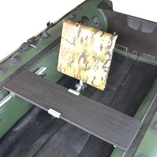 AquaTech L Boat Seat Backrest–Mounts Along or Across Bench Seat, Adjustable Fit