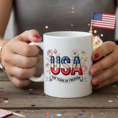 America 250th Years of Freedom Mug