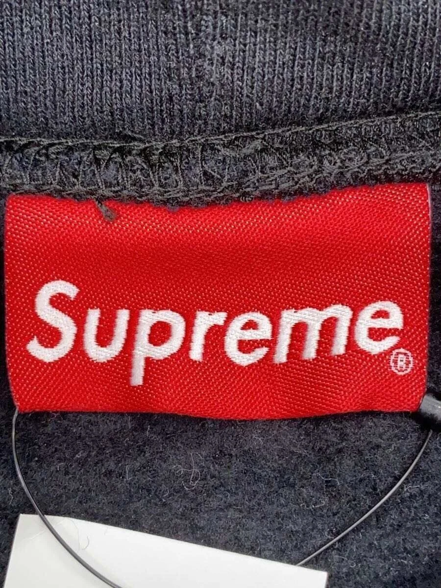 Felpa Supreme con cappuccio L cotone nero usata